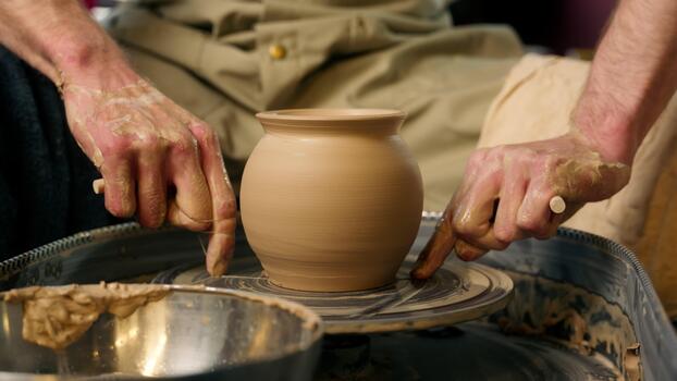 Hand-thrown pottery