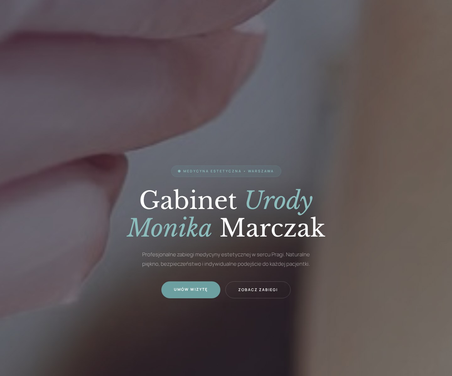 Gabinet Urody Monika Marczak — aesthetic medicine website homepage